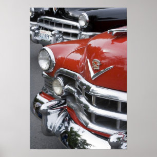 WA, Seattle, classic American automobile. Poster