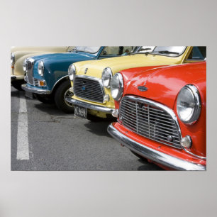 WA, Seattle, classic British automobile. Poster
