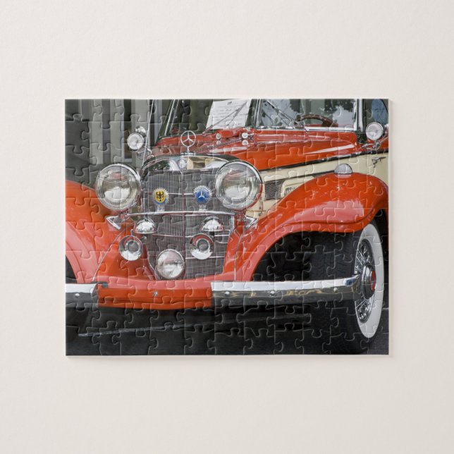 WA, Seattle, classic German automobile. 2 Jigsaw Puzzle (Horizontal)