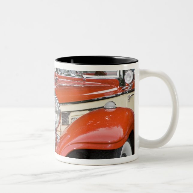 WA, Seattle, classic German automobile. 2 Two-Tone Coffee Mug (Right)