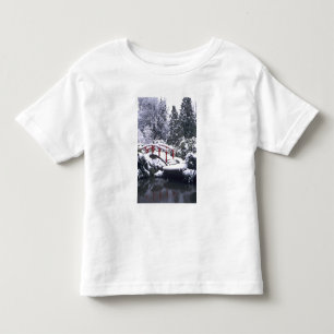 WA, Seattle, Moon bridge and pond after winter Toddler T-shirt