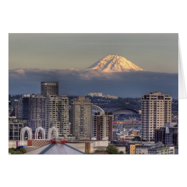 WA, Seattle, Mount Rainier from Kerry Park (Front Horizontal)