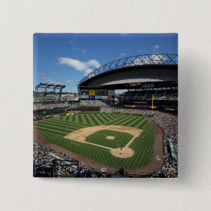 WA, Seattle, Safeco Field, Mariners baseball 2 Inch Square Button