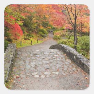 WA, Seattle, Washington Park Arboretum, Square Sticker