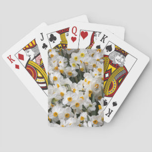 WA, Skagit Valley, Daffodil pattern Playing Cards