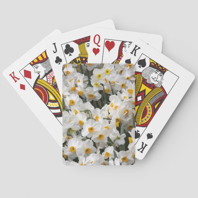 WA, Skagit Valley, Daffodil pattern Playing Cards (Back)