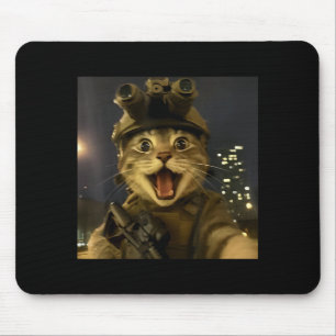 Waactical Cat Meme  Mouse Pad