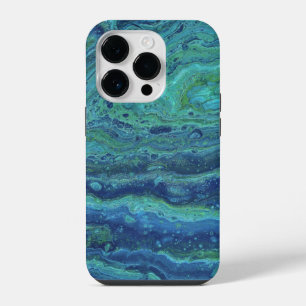 Wabash 3 Cool Blue Green Abstract Phone Case