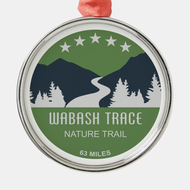 Wabash Trace Nature Trail Metal Ornament (Front)