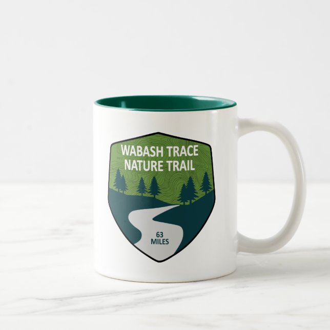 Wabash Trace Nature Trail Two-Tone Coffee Mug (Right)