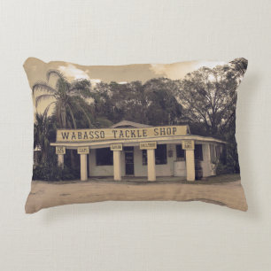 Wabasso Tackle Shop Decorative Pillow