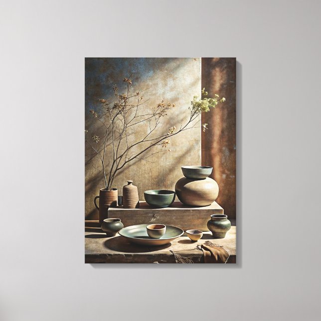 Wabi Sabi Art Canvas Print (Front)