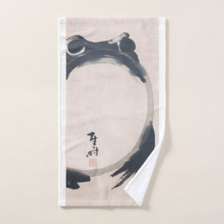 Wabi Sabi Grumpy Frog by Hoji Japanese Sumi-e ハン