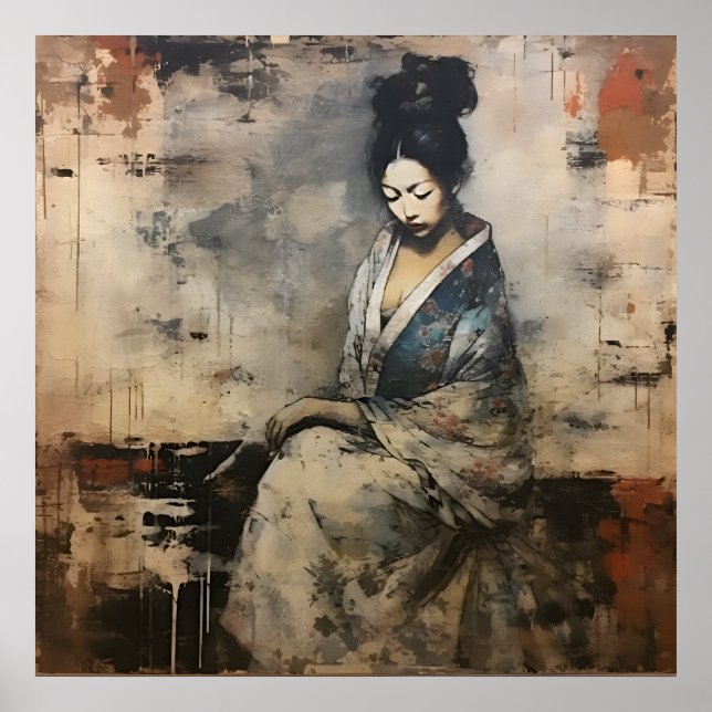 Wabi Sabi Japanese Style Art Poster (Front)