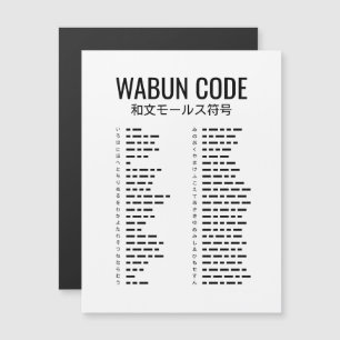 Wabun Code (和文モールス符号) – Japanese Morse Code