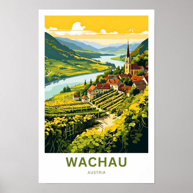 Wachau Austria Travel Print (Front)