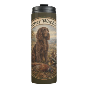 Wachtelhund Hunting Art , German Spaniel Thermal Tumbler