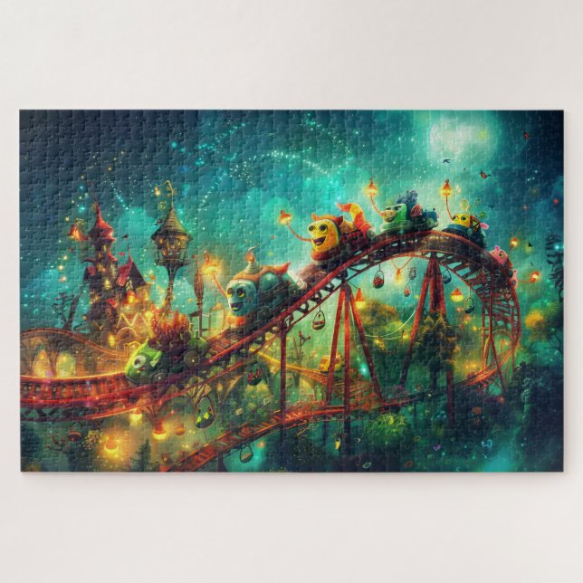 Wackey Roller Coaster Jigsaw Puzzle (Horizontal)