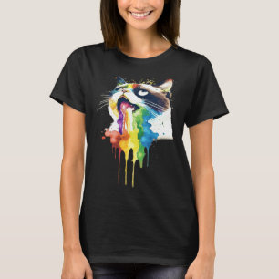 Wacky Barf Cat Rainbow T-Shirt