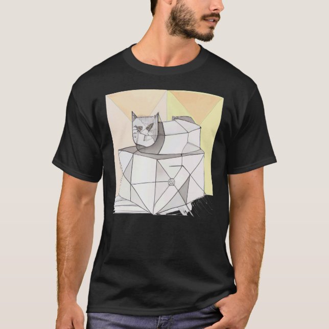 Wacky cat artwork kitten pun T-Shirt (Front)