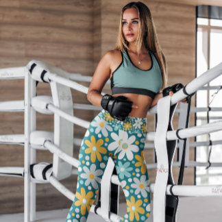 Wacky Daisy Garden Floral Patterned | Leggings