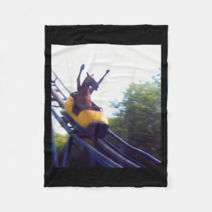 Wacky Horse Riding Roller Coaster Meme Internet Fu Fleece Blanket