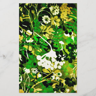 Wacky Retro Floral 1 Stationery