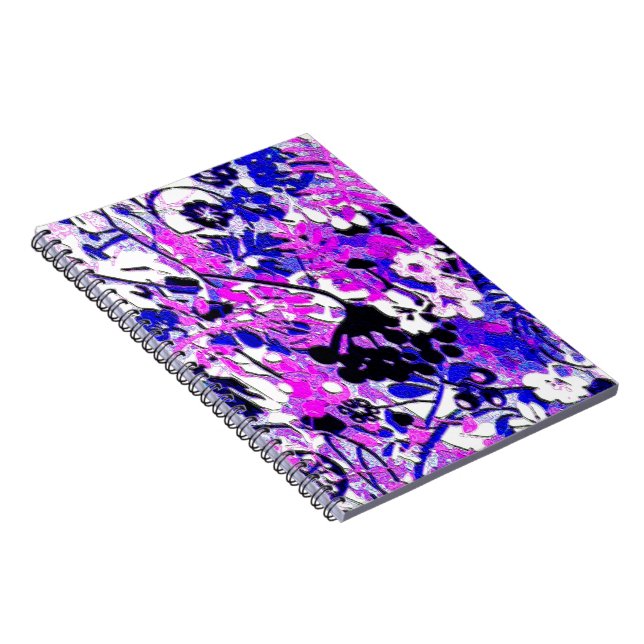 Wacky Retro Floral Notebook (Right Side)