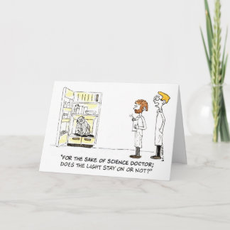 Wacky Scientist (Birthday Card) Card