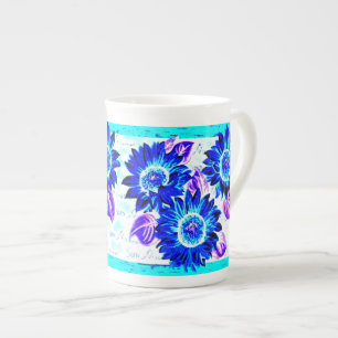 Wacky Sunflowers Bone China Mug