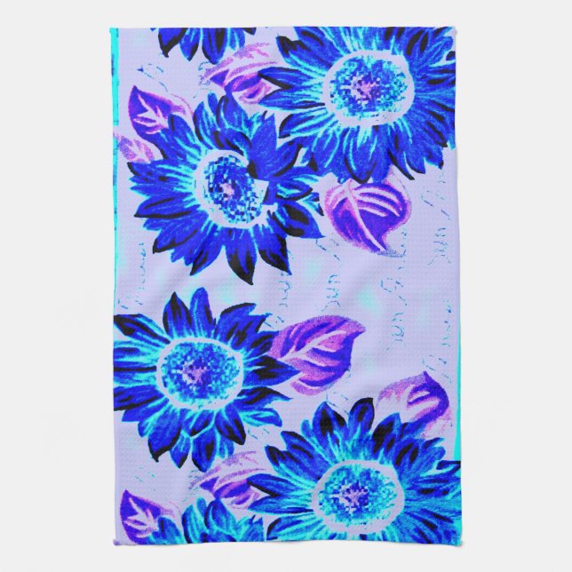 Wacky Sunflowers Kitchen Towel (Vertical)