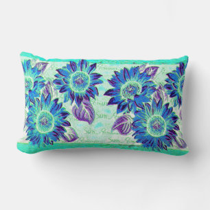 Wacky Sunflowers Lumbar Pillow