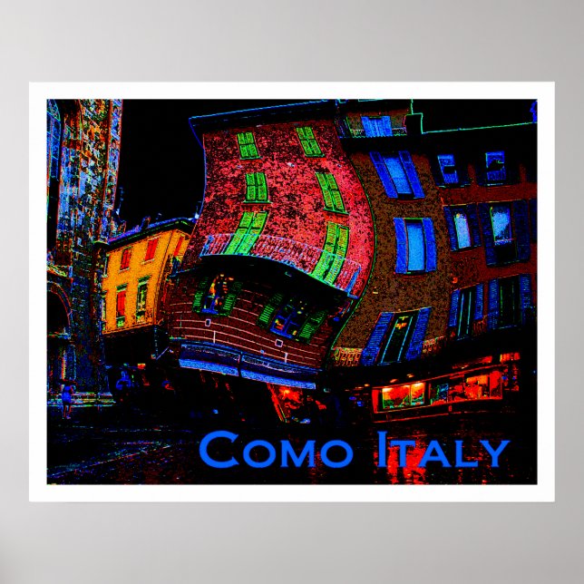 Wacky Travel Posters - Como Italy (Front)