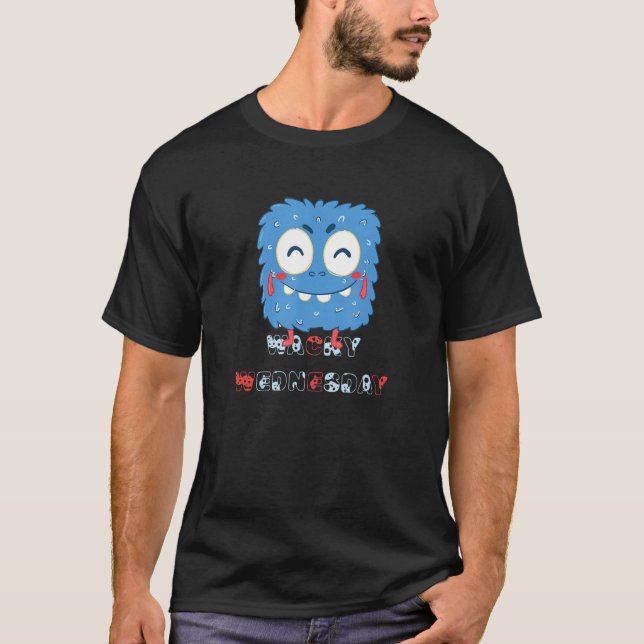 Wacky Wednesday Mismatch Day Funny T-Shirt (Front)
