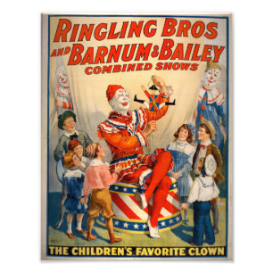 Wacky Wondrous Wiggly Clowns Unleash Mayhem  Photo Print