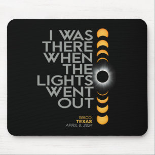 Waco 2024 Total Solar Eclipse Totality  Mouse Pad