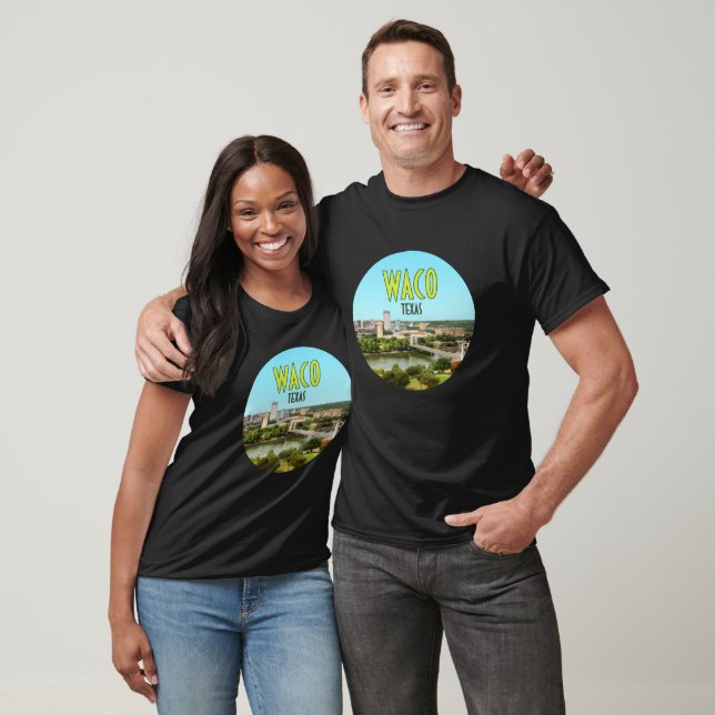 Waco Texas Brazos River Downtown Vintage T-Shirt (Unisex)