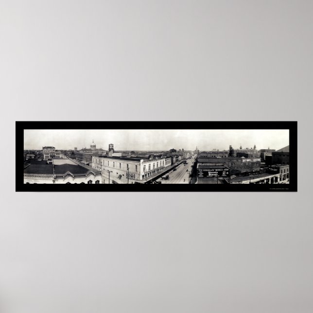 Waco Texas Panview Photo 1910 Poster (Front)