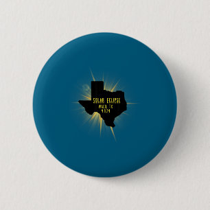 Waco Tx Solar Eclipse Total Design 2 Inch Round Button