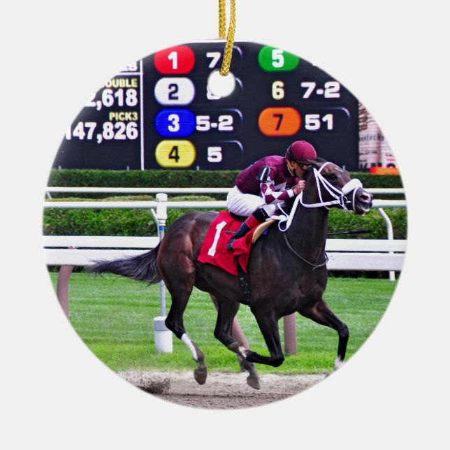 Waco with Jose Ortiz Ceramic Ornament (Front)