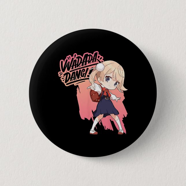 Wadada Dang Shigure Ui Loli Dance Dancing Anime Gi 2 Inch Round Button (Front)