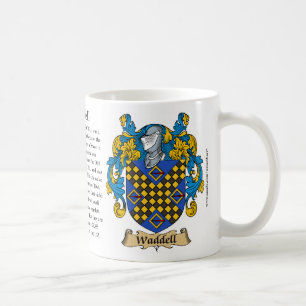 Waddell, the Origin, the Meaning and the Crest Mug