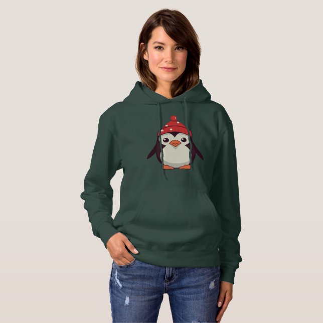 Waddle Claus Hoodie (Front Full)