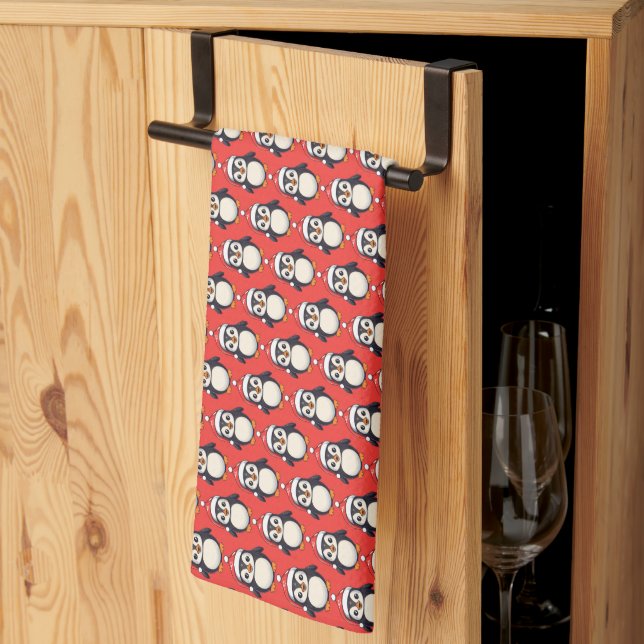 Waddle Claus Kitchen Towel (Thirds Fold)