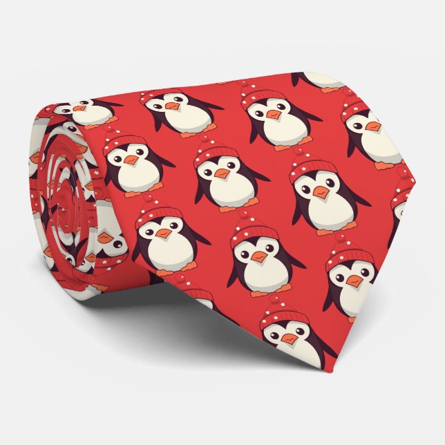 Waddle Claus Tie (Rolled)