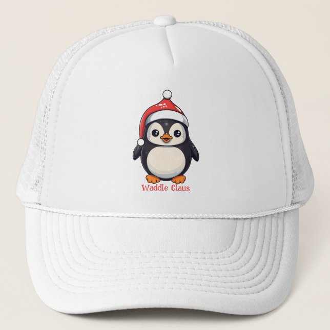 Waddle Claus Trucker Hat (Front)
