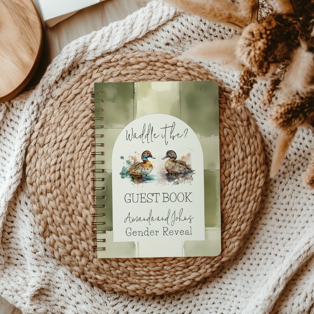 Waddle It Be Mallard Duck Genre Reveal Livre d'inv (Créateur téléchargé)