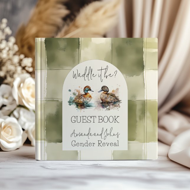 Waddle It Be Mallard Duck Genre Reveal Livre d'inv (Créateur téléchargé)
