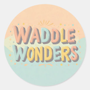 Waddle Wonders Classic Round Sticker