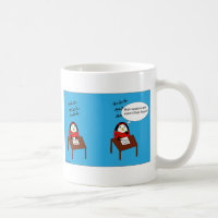 Waddles hates math mug